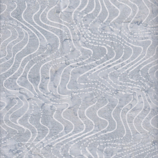 Batik Quilt Backing 458 - Wavey Pale Blue