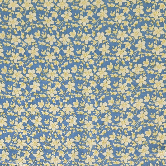 Spring Florals on Blue