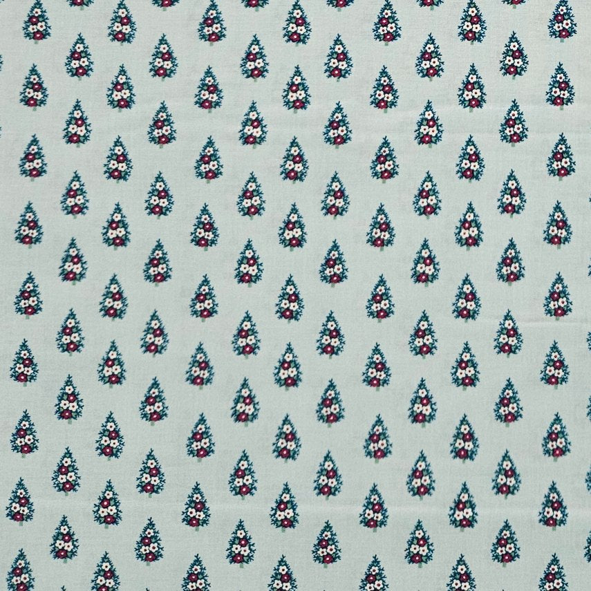 Liberty - A Woodland Christmas - Winter Pine B Aqua