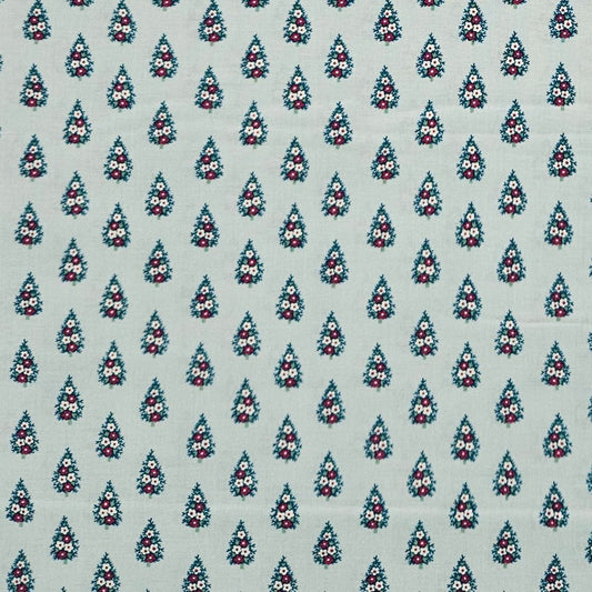Liberty - A Woodland Christmas - Winter Pine B Aqua