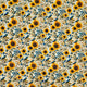 Sunflowers and Blue Wrens