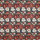 Red and White Layered Florals 7758