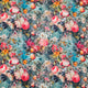 Blossoming Bouquets on Blue 7764