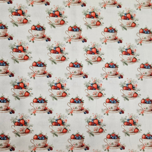 Cottage Life - Berries in Teacups 7790