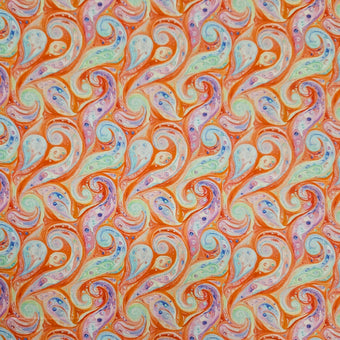 compare product Water Marbled Paisley Orange 7799 O