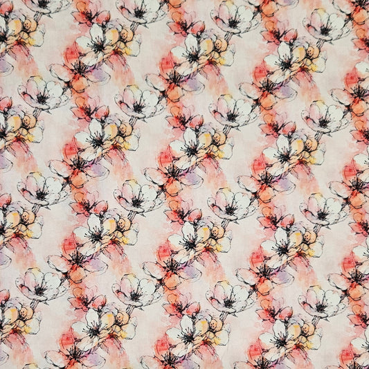 Cherry Blossom Sketch - Pink 7829