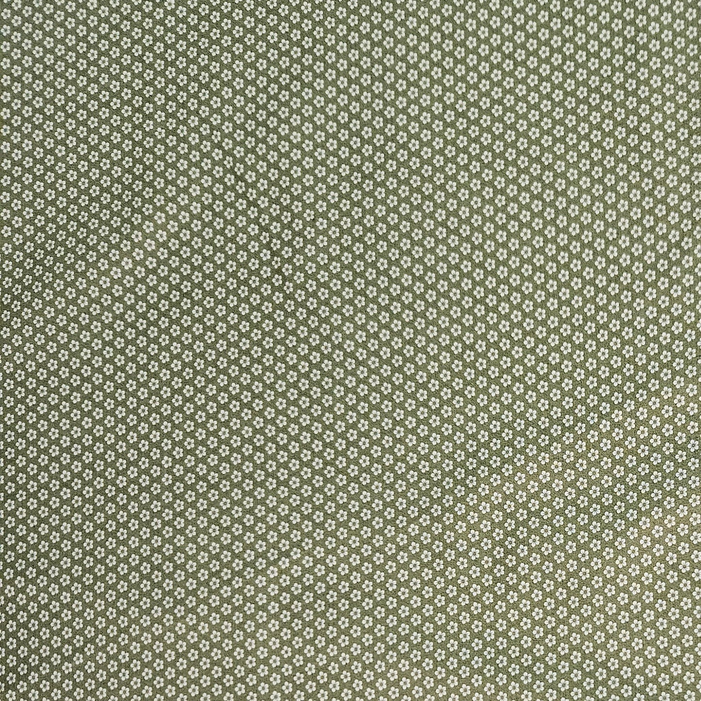 Tiny Floral on Green
