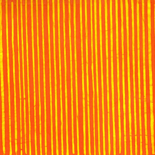 Batik - 2147 Horizontal Stripes Orange and Yellow