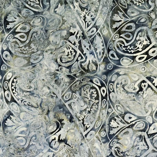 Batik - 1965 Foliage Swirl Grey