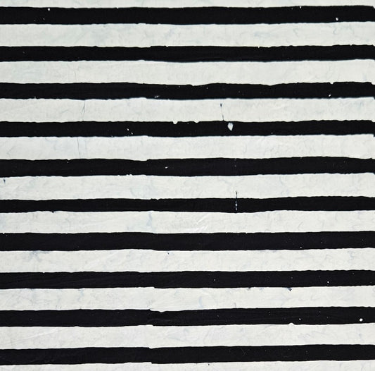 Batik - ST-1 Large Stripes Black and White