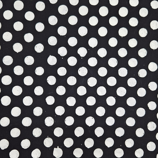 Batik - 1536 White on Black Spot