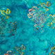 Batik - 41-9 Dahlias on Blue