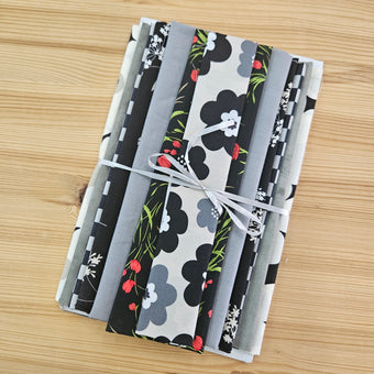compare product Remnant Craft Fabrics - Black and Grey