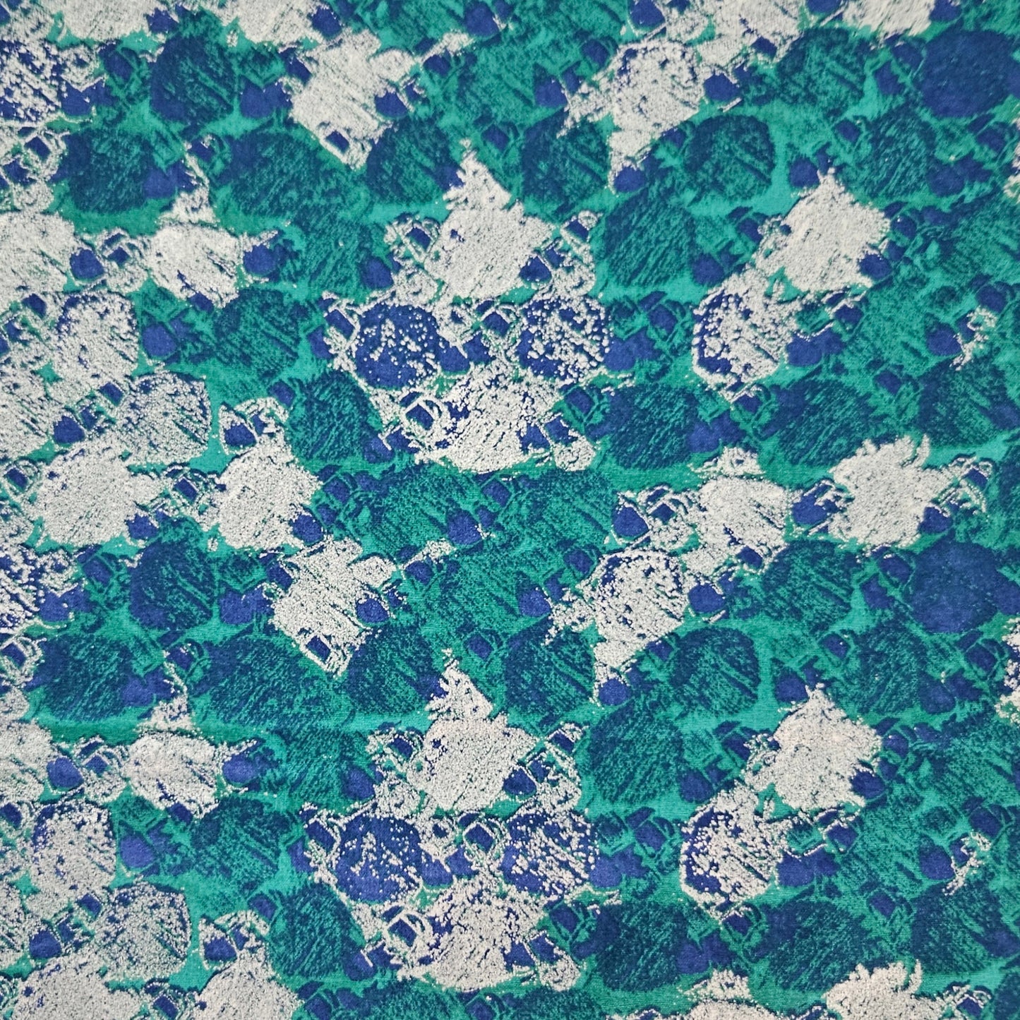 Silver and Green Splotches