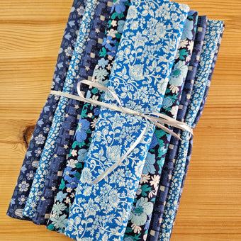 compare product Remnant Craft Fabrics - Blue Liberty