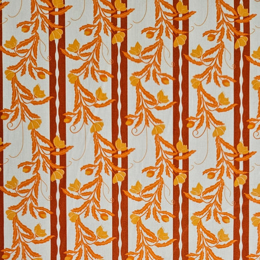 Budding Vine Striped - Orange