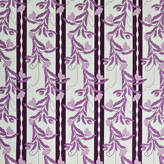 Budding Vine Striped - Purple