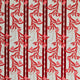 Budding Vine Striped - Red