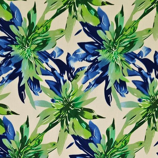 RAYON - Burst Green and Blue