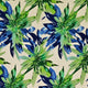 RAYON - Burst Green and Blue