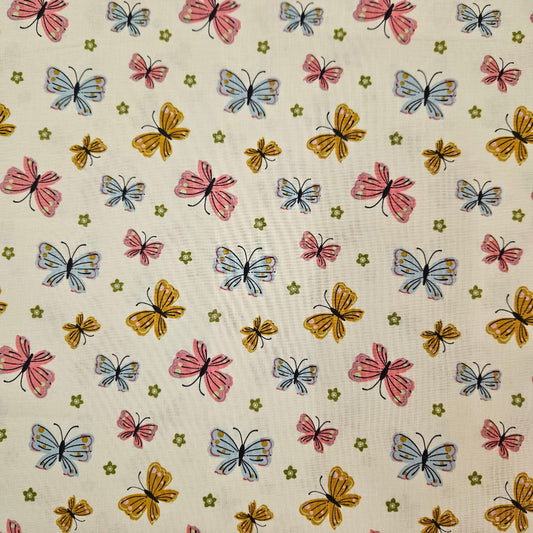 Butterfly Blossom - Butterflies on White