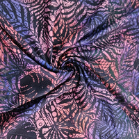 COTTON - Leaves on Tribal Designs