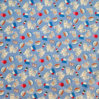 COTTON - Shiba Inu on Blue
