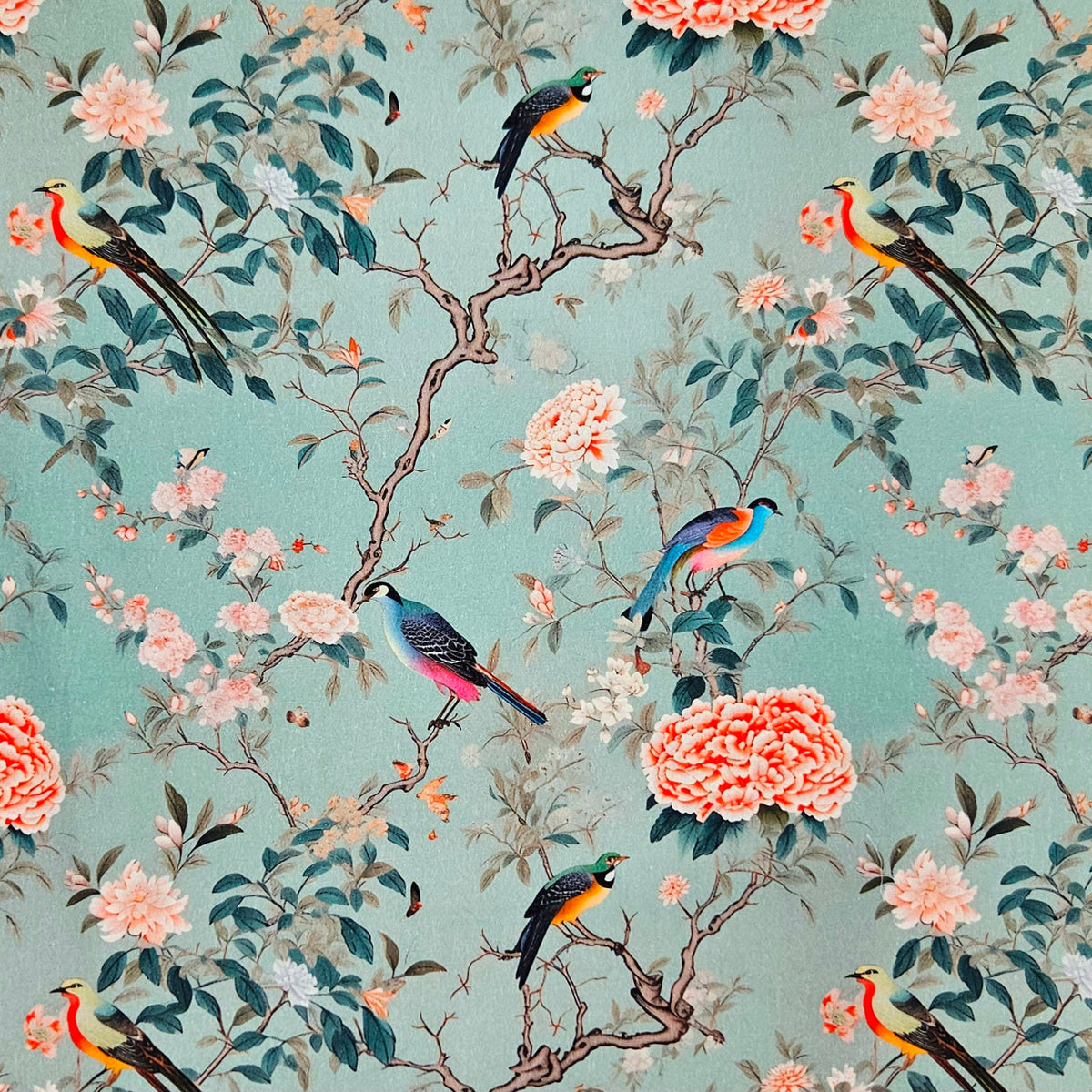 Chinoiserie - Birds and Peonies 7826