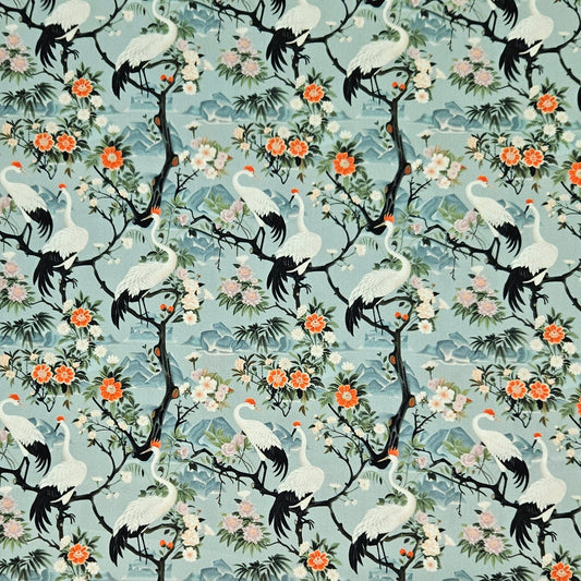 Chinoiserie - Cranes and Mountains 7824