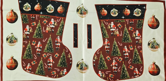 Craft Panel - Christmas Stocking and Baubles Pattern