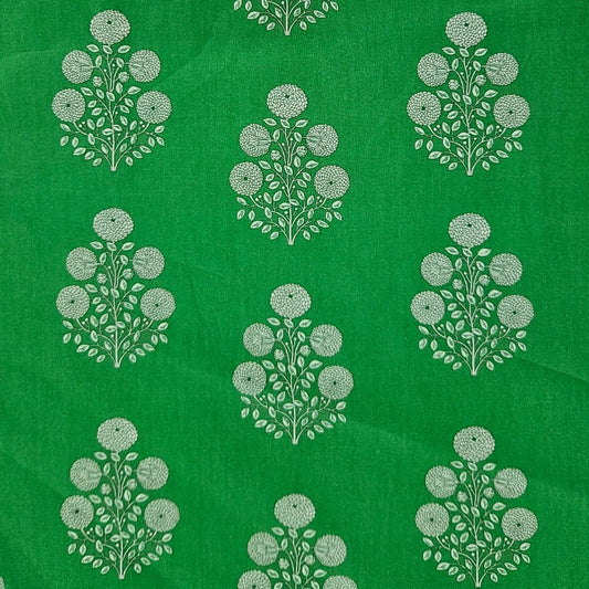 Chrysanthemum Bunches on Green