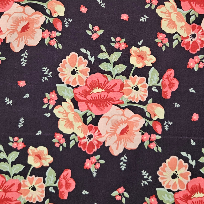Ciao Bella - Florals on Dark Navy