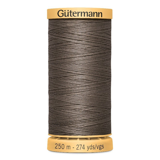 Gutermann 250m Cotton Thread - Col.1225 - Mid Brown
