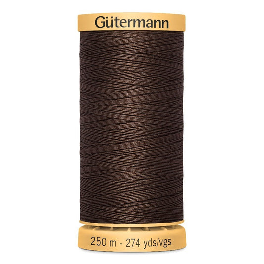 Gutermann 250m Cotton Thread - Col.1912 - Brown