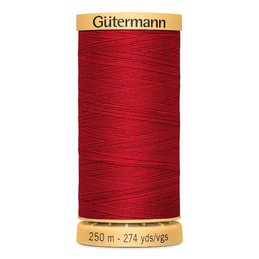 Gutermann 250m Cotton Thread - Col.2074 - Red