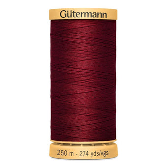 compare product Gutermann 250m Cotton Thread - Col. 2433 - Maroon