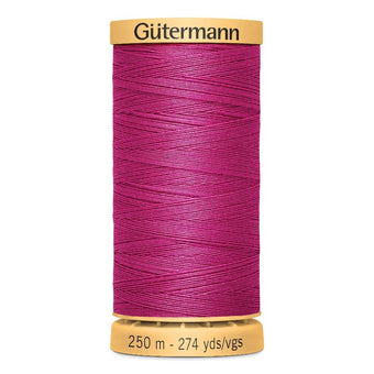 compare product Gutermann 250m Cotton Thread - Col.2955 - Hot Pink