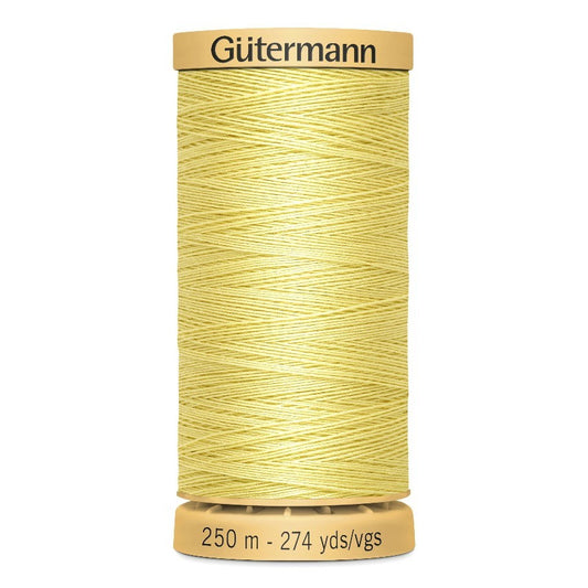 Gutermann 250m Cotton Thread - Col.349 - Lemon