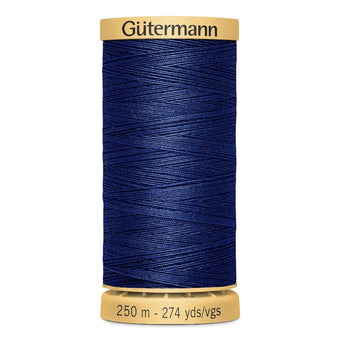 compare product Gutermann 250m Cotton Thread - Col.5123 - Navy Blue