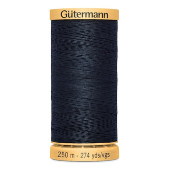 compare product Gutermann 250m Cotton Thread - Col.5412 - Dark Navy