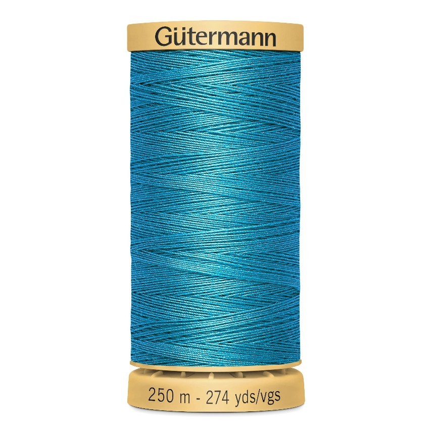 Gutermann 250m Cotton Thread - Col.6745 - Bright Blue