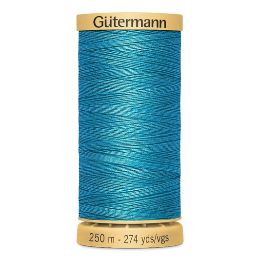 Gutermann 250m Cotton Thread - Col.6745 - Bright Blue