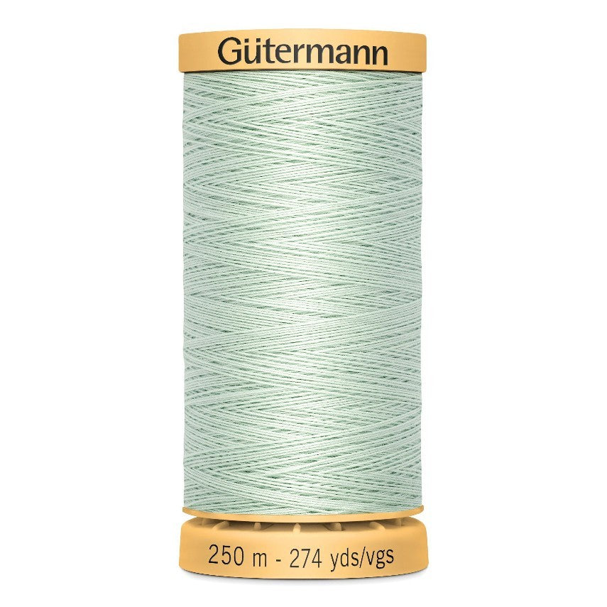Gutermann 250m Cotton Thread - Col. 7918 - Mint Green