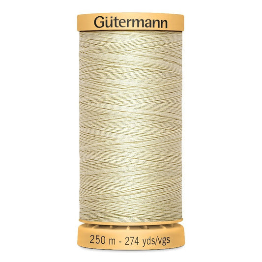Gutermann 250m Cotton Thread - Col.828 - Cream