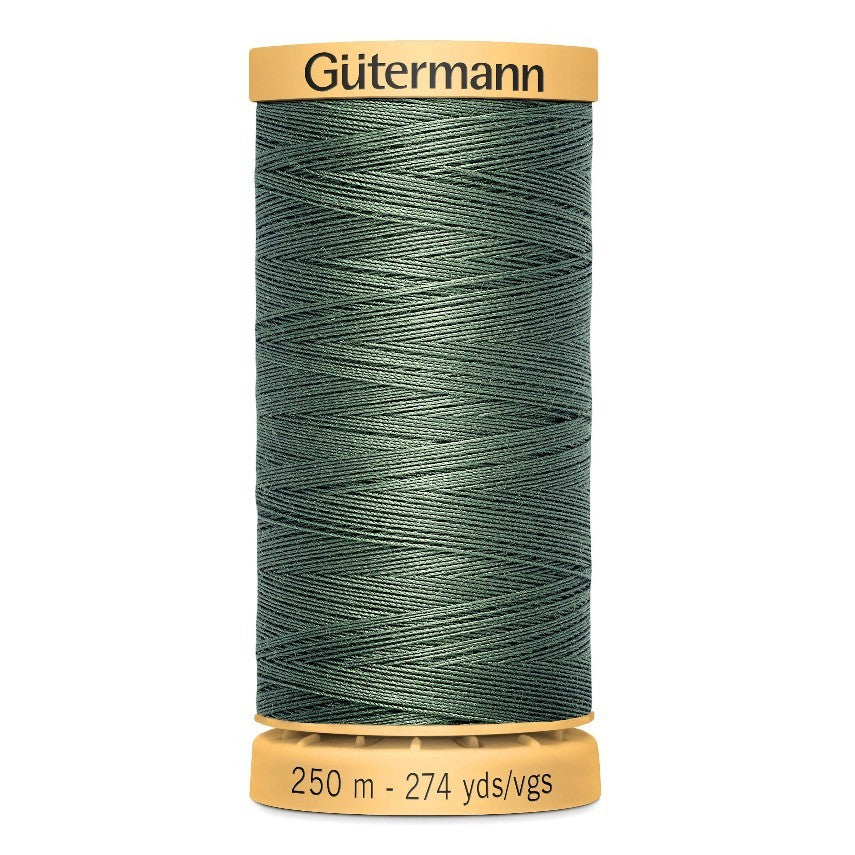 Gutermann 250m Cotton Thread - Col. 8724 - Bottle Green