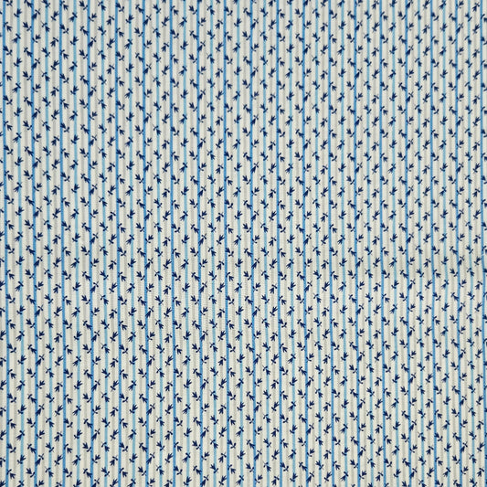 Liberty - Collectors Home - Millefleur Stripe A Blue