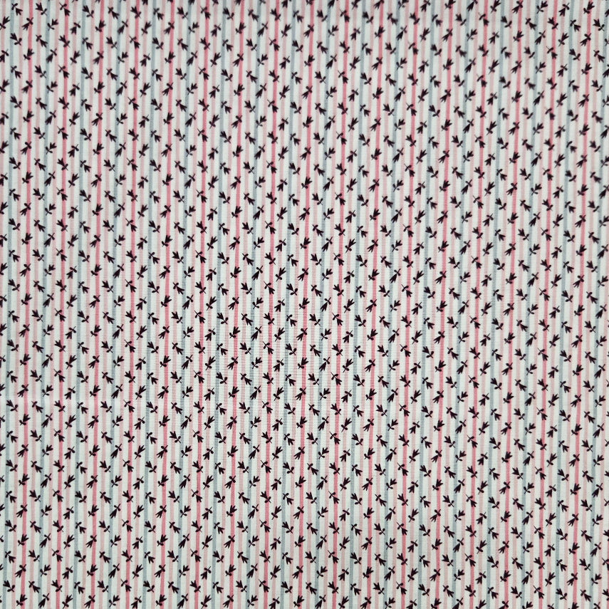 Liberty - Collectors Home - Millefleur Stripe C Pink