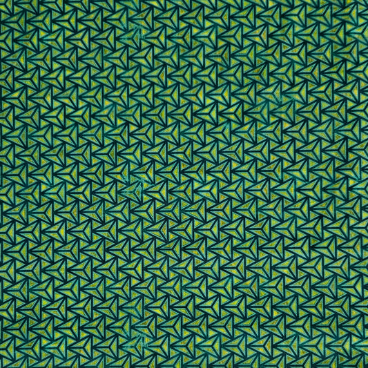 Cosmos - Blue Diamonds on Green