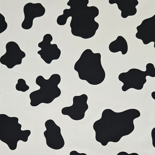Pattern of black abstract shapes on a white background