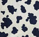 Cow Print - Navy on White
